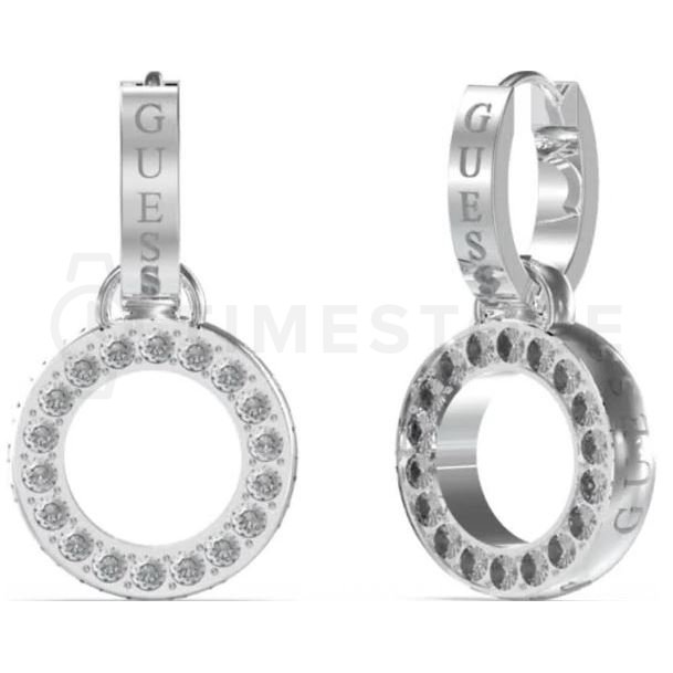 Guess Acél fülbevaló medálokkal Circle Lights JUBE03167JWRHT/U