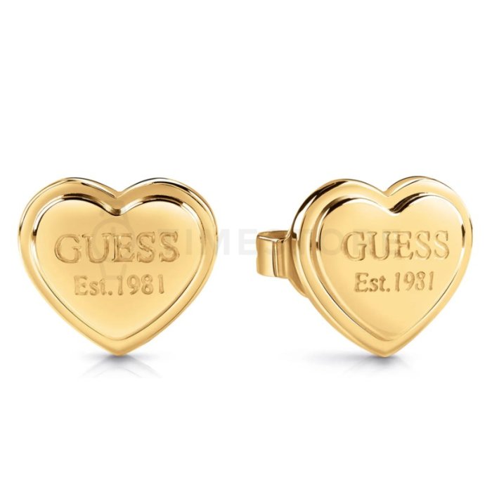 Guess Divatos acél szív fülbevaló JUBE02179JWYGT/U