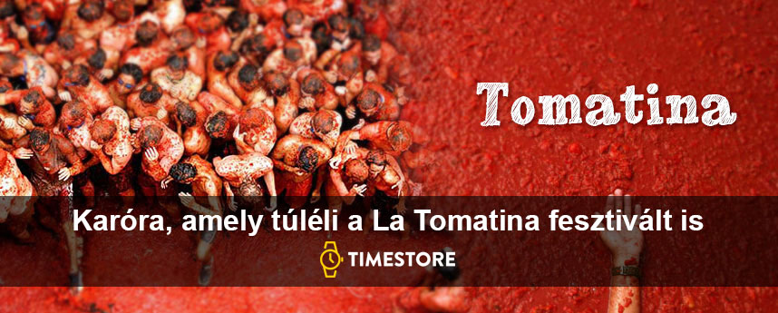 Részt szeretne venni az őrületes La Tomatina paradicsomfesztiválon? Szavazzon a szilikon karórára.